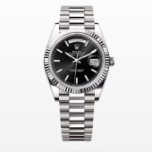 VS공장 롤렉스 데이데이트 40 스틸 블랙다이얼 프레지던트브레이슬릿 텅스텐 DayDate 40mm Flt SS/SS Blk/Stk VSF VS3255