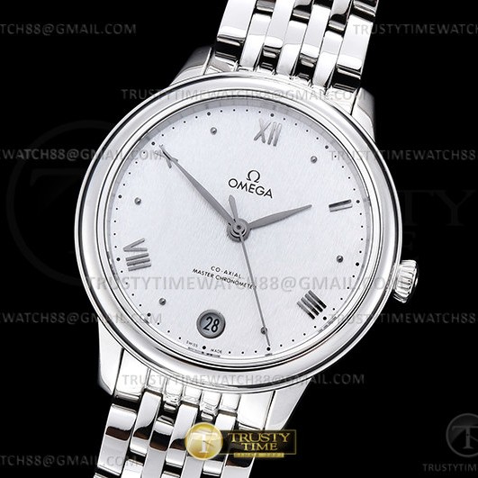 VS공장 오메가 드 빌 스틸 실버다이얼 브레이슬릿 De Ville Prestige 34mm SS/SS Silver VSF A8800