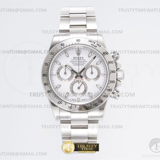 KING공장 롤렉스 스틸 데이토나 화이트다이얼 브레이슬릿 Daytona 116509 SS/SS White/Stk KING A4130