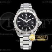 XT공장 아쿠아레이서 블랙다이얼 SW200 Aquaracer Caliber 5 41mm SS/SS Black XTF SW200