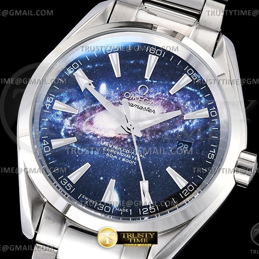 A8공장 오메가 아쿠아테라 150M 스틸 스페이스다이얼 브레이슬릿 Aqua Terra 150m SS/SS Space A8F A2813
