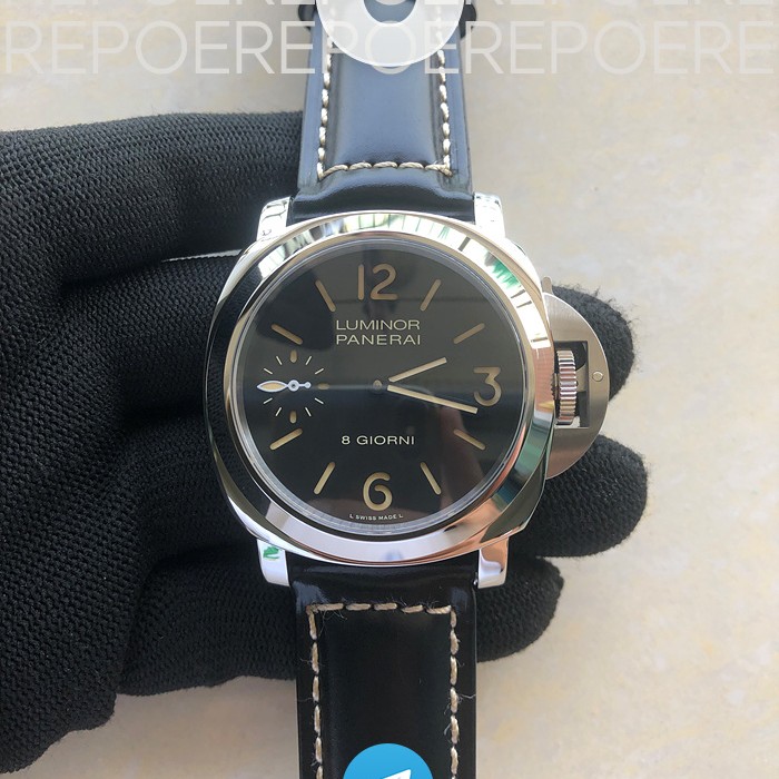 HW공장 파네라이 PAM915 루미노르 파네라이 블랙가죽스트랩 PAM915 SS HWF 1:1 Best Edition on Black Leather Strap Strap A6497