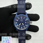 ZF공장 IWC 라우레우스 블루세라믹케이스 블루다이얼 블루나일론스트랩 Pilot’s Watch Laureus Blue Ceramic IW328101 ZF 1:1 Best Edition on Blue Nylon Strap A32111