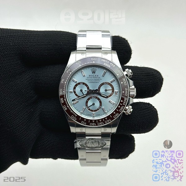 Clean공장 롤렉스 세라믹 데이토나 바게트인덱스 아이스다이얼 브레이슬릿 클린공장 Daytona 126506 Clean 1:1 Best Edition 904L Steel Ice Blue Dial Crystral Markers on SS Braclet SH4131