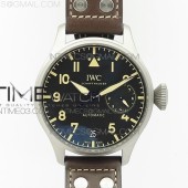 ZF공장 IWC 빅파일럿 IW501004 TI 스틸 블랙빈티지다이얼 파일럿가죽스트랩 BIG PILOT IW501004 TI  BLACK DIAL ON BROWN LEATHER STRAP A52110