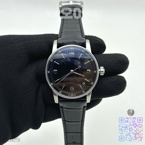APS공장 오데마피게 로얄오크 15210 CODE 11.59 스틸 블랙다이얼 가죽스트랩 Code 11.59 SS 15210 APSF 1:1 Best Edition Black Dial on Black Leather Strap SA4302 Super Clone