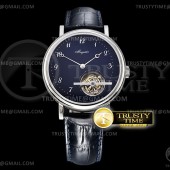 R8공장 클라시크 뚜르비용 블루다이얼 가죽스트랩 Classique Tourbillon 5367 SS/LE Blue/Num R8F Asia Tour