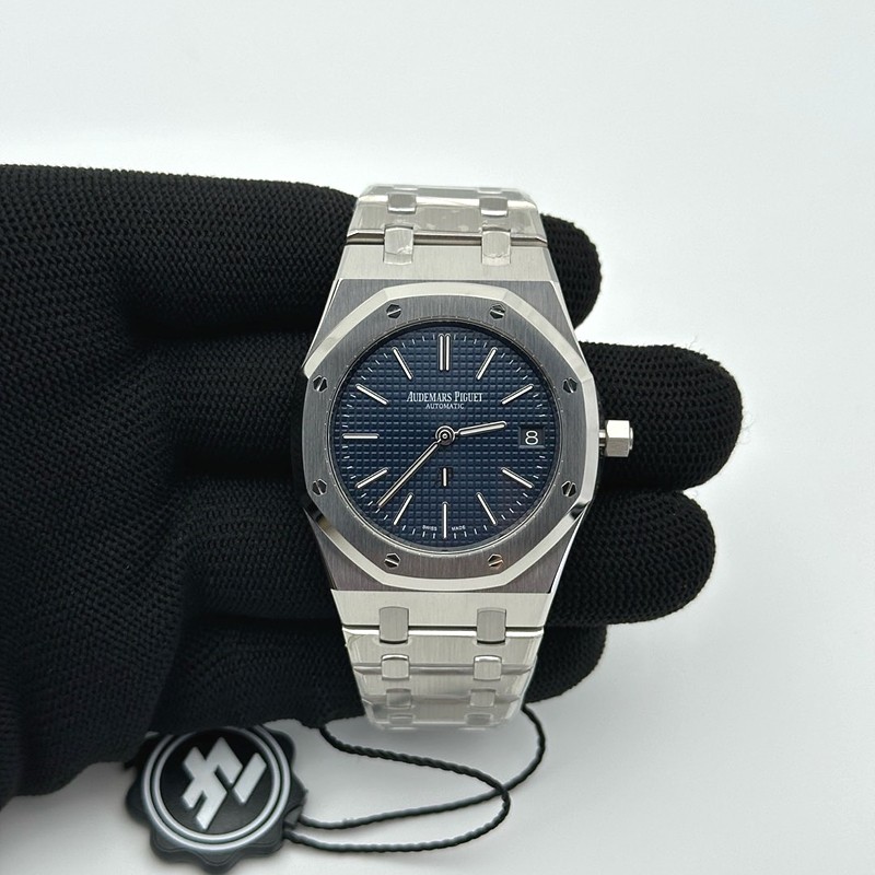 ZF공장 오데마피게 로얄오크 스틸 16202 블루다이얼 브레이슬릿 50주년기념판 Royal Oak 39mm 16202 "50th Anniversary" SS ZF 1:1 Best Edition Blue Textured Dial on SS Bracelet A7121