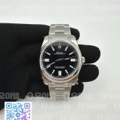 BP공장 롤렉스 오이스터퍼페츄얼 41미리 블랙다이얼 2813 Oyster Perpetual 41mm 124300 BP Best Edition Black Dial on SS Jubilee Bracelet