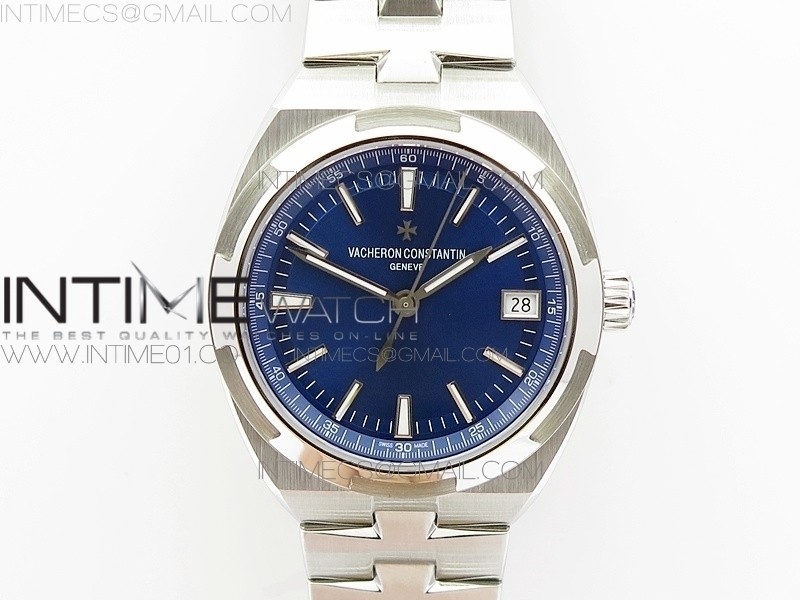 BP공장 바쉐론콘스탄틴 오버시즈 스틸 OVERSEAS AUTOMATIC  SS BLUE DIAL ON RG BRACELET A5100