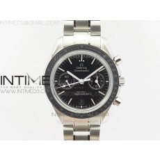 OM공장 V2 오메가 스피드마스터 문워치 스틸 블랙다이얼 브레이슬릿 SPEEDMASTER MOONWATCH SS V2 BLACK DIAL WHITE HANDSET ON SS BRACELET A9300