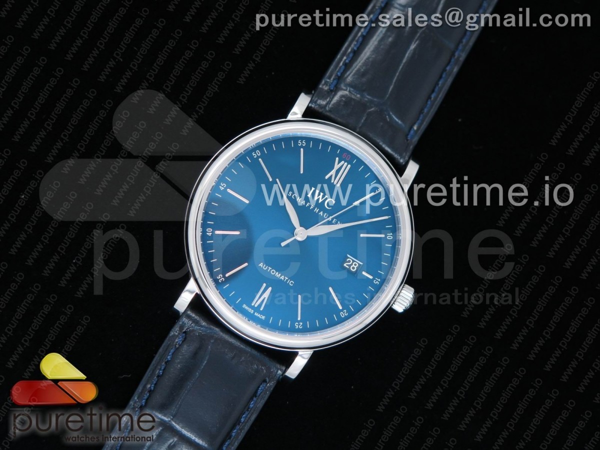 MK공장 V5 IWC 포르토피노 스틸 블루다이얼 가죽스트랩 Portofino Automatic SS Blue Dial on Blue Leather Strap MIYOTA 9015