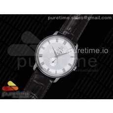 TW공장 오메가 드빌 프레스티지 스몰세컨즈 화이트다이얼 브라운가죽스트랩 De Ville Prestige Small Second White Dial on Brown Leather Strap MIYOTA 9015