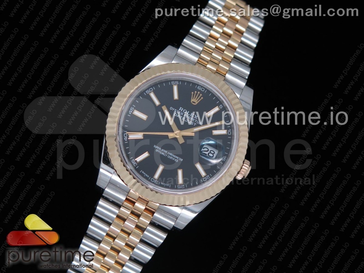 GM공장 롤렉스 데이저스트 41 포금 옐로우골드콤비 블랙다이얼 쥬빌레브레이슬릿 DateJust 41 126333 YG Wrapped Black Dial on SS/YG Jubilee Bracelet A2824