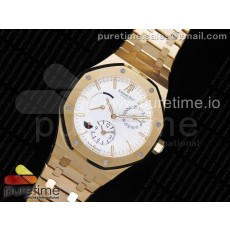 TWA공장 오데마피게 로얄오크 41MM 26120 옐로우골드금장 화이트다이얼 브레이슬릿 Royal Oak 41mm 26120 YG White Dial on YG Bracelet A2329