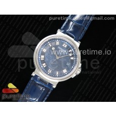 V9공장 브레게 마린 5517 스틸 블루다이얼 가죽스트랩 Marine 5517 SS  Blue Dial on Blue Leather Strap A23J