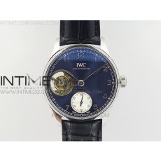 ZF공장 IWC 포르투기저 투어빌론 IW5463 스틸 블루다이얼 가죽스트랩 IWC PORTUGUESE TOURBILLON IW5463 SS BLUE DIAL ON BLACK LEATHER STRAP