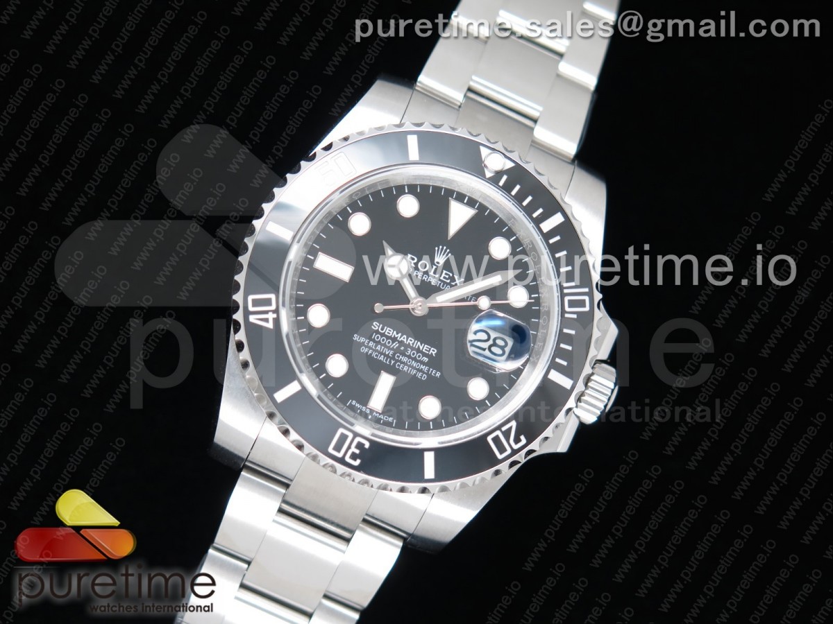 V9공장 롤렉스 서브마리너 블랙 904L Submariner 116610 LB Black Ceramic 904L 1:1 Best Edition on SS Bracelet SA3135