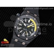 XF공장 V3 오데마피게 로얄오크 오프쇼어 포지드카본다이버 러버밴드 15706 Royal Oak Offshore Diver Forged Carbon on Rubber Strap A2836 V3