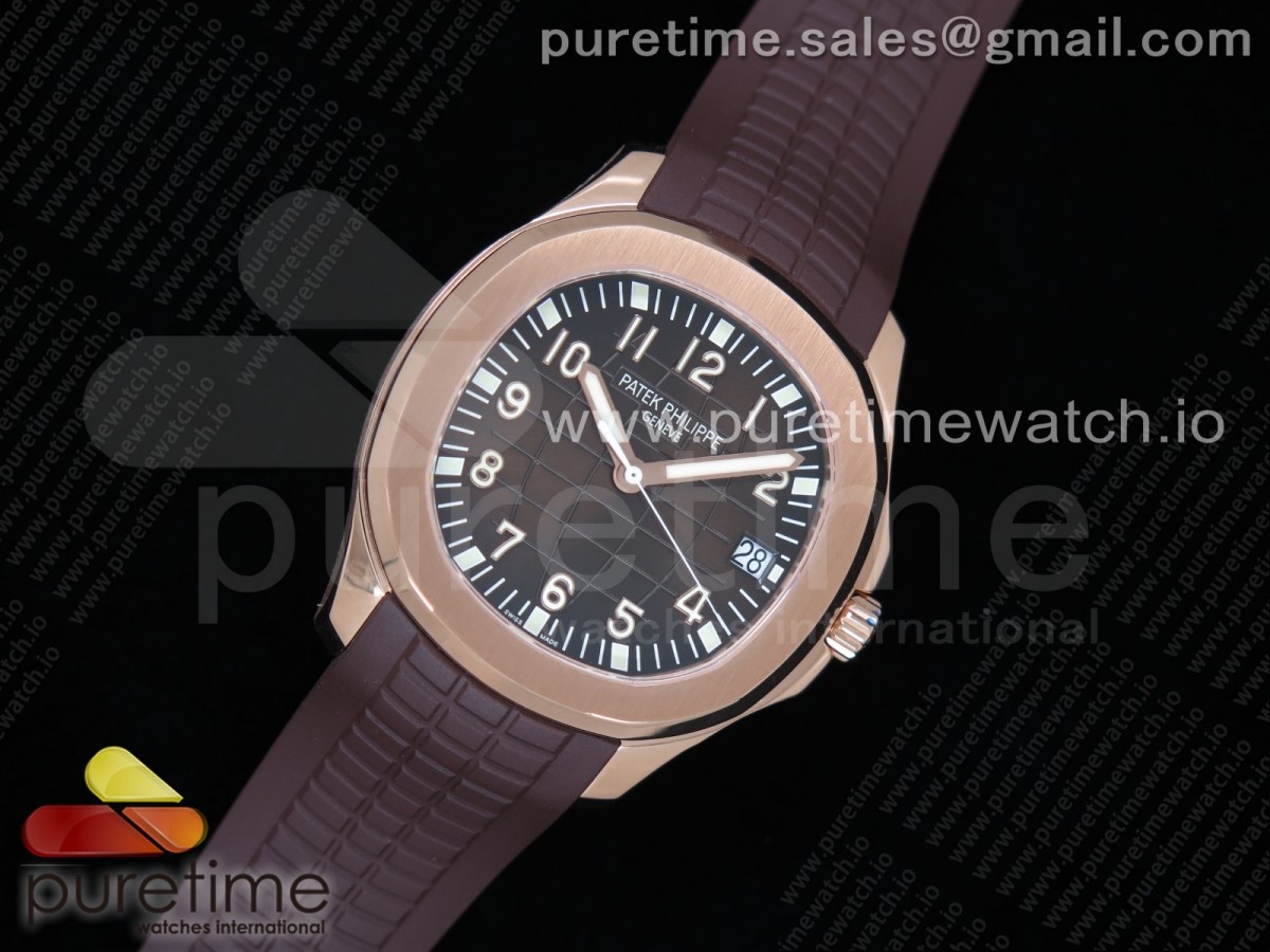 ZF공장 파텍필립 아쿠아넛 로즈골드 금통 브라운다이얼 러버스트랩 Aquanaut 5167R RG Brown Dial on Brown Rubber Strap 324CS (Free box)