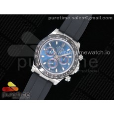 JH공장 롤렉스 세라토나 블루다이얼 러버스트랩 Daytona 116519 SS Blue Dial on Black Rubber Strap A4130