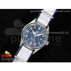 M+F공장 IWC 마크18 블루다이얼 나일론스트랩 Mark XVIII IW327010 SS Blue Dial on White Nylon Strap A35111 (Free Leather)