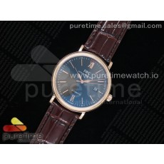 FK공장 IWC 포르토피노 로즈골드 금통 그레이다이얼 가죽스트랩 Portofino Automatic RG Gray Dial on Brown Leather Strap A2892