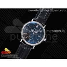 V7공장 포르토피노 블랙다이얼 악어스트랩 Portofino Automatic SS IW356502 Black Dial on Black Croco Strap ETA2892