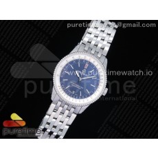 KOR공장 브라이틀링 내비타이머 38미리 블루다이얼 브레이슬릿 Navitimer 1 38mm SS Blue Dial White Inner Bezel on SS Bracelet SW200