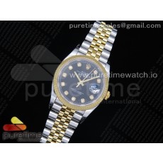 EW공장 롤렉스 데이저스트 36 옐로우골드콤비 블랙다이얼 쥬빌레브레이슬릿 DateJust 36 SS/YG 126233 Black Dial Diamonds Markers on Jubilee Bracelet A3235