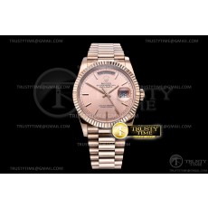 BP공장 롤렉스 데이데이트 36MM 로골 로골다이얼 DayDate 36mm Flt RG/RG Rose Gold Stk BP Asia 2836