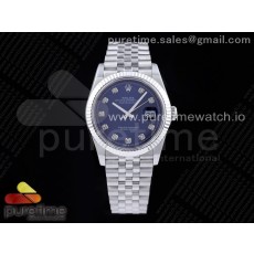 GM공장 롤렉스 데이저스트 36 블루다이얼 브레이슬릿3235 DateJust 36 SS 126234 904L Steel Blue Dial Diamonds Markers on Jubilee Bracelet SA3235