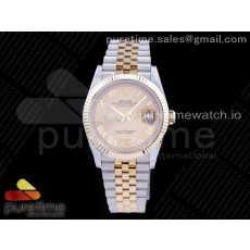 GM공장 롤렉스 데이저스트 36 옐로우골드콤비 포금 골드다이얼 브레이슬릿 DateJust 36 SS/YG 126233 GMF Gold Wrapped 904L Steel Gold Dial Diamond Roman Markers on Jubilee Bracelet SA3235