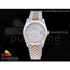 GM공장롤렉스 데이저스트 36 옐로우골드콤비 포금 실버다이얼 브레이슬릿 DateJust 36 SS/YG 126233 GMF Gold Wrapped 904L Steel Silver Dial Roman Markers on Jubilee Bracelet SA3235