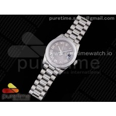 GM공장 롤렉스 데이저스트 31 그레이다이얼 브레이슬릿 DateJust 31 Ladies 278289 GMF 316L Steel Gray Dial Roman Markers on President Syle Bracelet