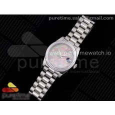 GM공장 롤렉스 데이저스트 31 자개다이얼 브레이슬릿 DateJust 31 Ladies 278289 GMF 316L Steel Gray MOP Dial Diamonds Markers on President Syle Bracelet