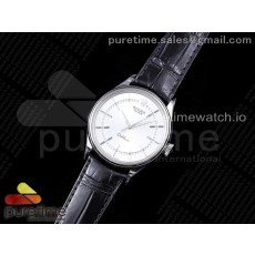 GM공장 롤렉스 셀리니 50509  화이트다이얼 가죽스트랩 Cellini 50509 SS White Dial Big Crown on Black Leather Strap SA3132