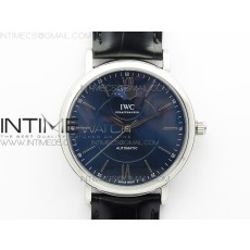 AI공장 포르토피노 블루다이얼 가죽스트랩 PORTOFINO IW45900 MOON SS BLUE DIAL ON BLACK LEATHER STRAP MIYOTA 821A