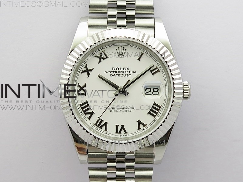 BP공장 롤렉스 데이저스트 41 화이트다이얼 브레이슬릿3235 DateJust 41 126334 SS New Version White Roman Markers Dial on Jubilee Bracelet