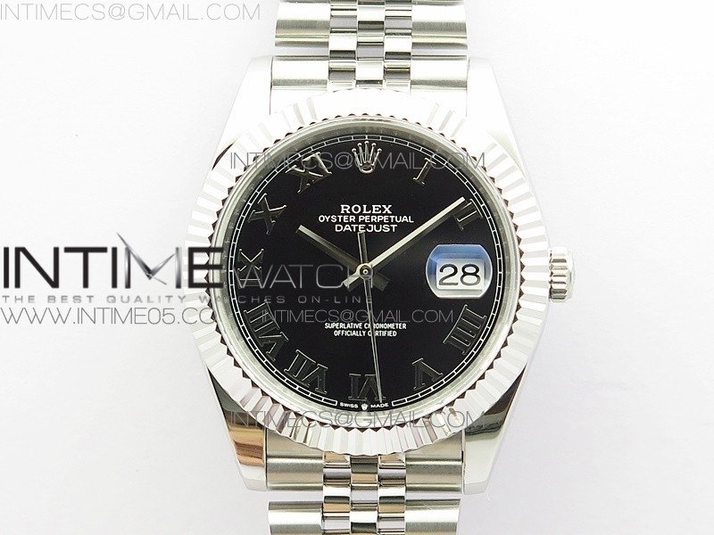 BP공장 롤렉스 데이저스트 41 블랙다이얼 브레이슬릿3235 DateJust 41 126334 SS New Version Black Roman Markers Dial on Jubilee Bracelet