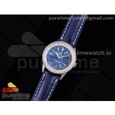 V7공장 브라이틀링 내비타이머 블루다이얼 가죽스트랩 Navitimer 1 SS 41mm SS Bezel Blue Dial on Blue Leather Strap A2824