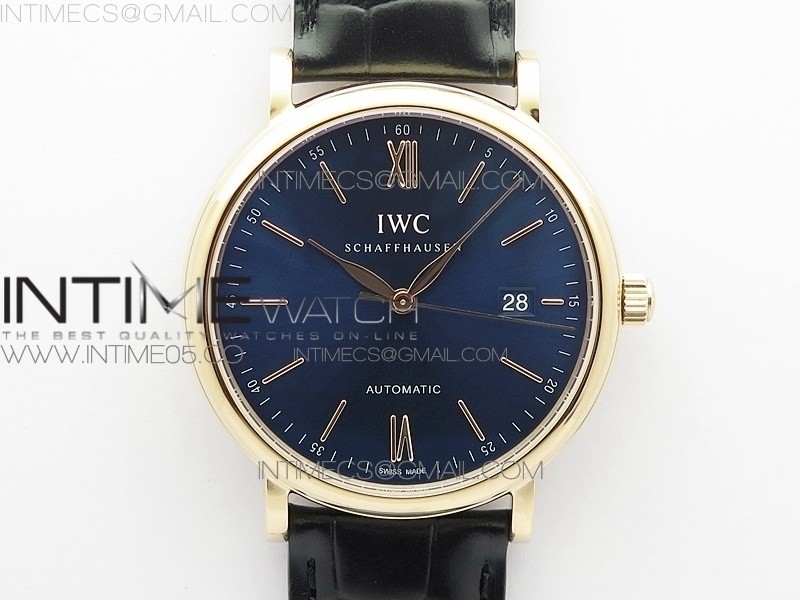 FK공장 포르토피노 로골 블루다이얼 가죽스트랩 Portofino Automatic RG FKF 1:1 Best Edition Blue Dial on Black Leather Strap A2892