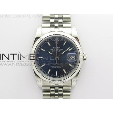 DJ공장 롤렉스 데이저스트 36 블루다이얼 2824 Datejust 36mm 116234 904L SS DJF 1:1 Best Edition Blue Dial Sticks Markers On SS Jubilee Bracelet A2824