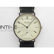 MK공장 노모스 탕고맛 화이트다이얼 가죽스트랩 Tangente 38mm MKS 1:1 Best Edition White Dial on Black Leather Strap A23J