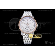 V7공장 브라이틀링 내비타이머 41MM 화이트다이얼 Navitimer 1 41mm RG/SS White V7F A2824