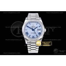 GM공장 롤렉스 데이데이트 40 블루다이얼 2836 DayDate 40mm 904L Flt SS/SS Blue Roman GMF A2836