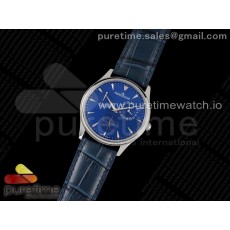 ZF공장 V3 마르쉐 블루다이얼 가죽스트랩 Master Ultra Thin Réserve de Marche SS ZF 1:1 Best Edition Blue Dial on Blue Leather Strap A938 V3