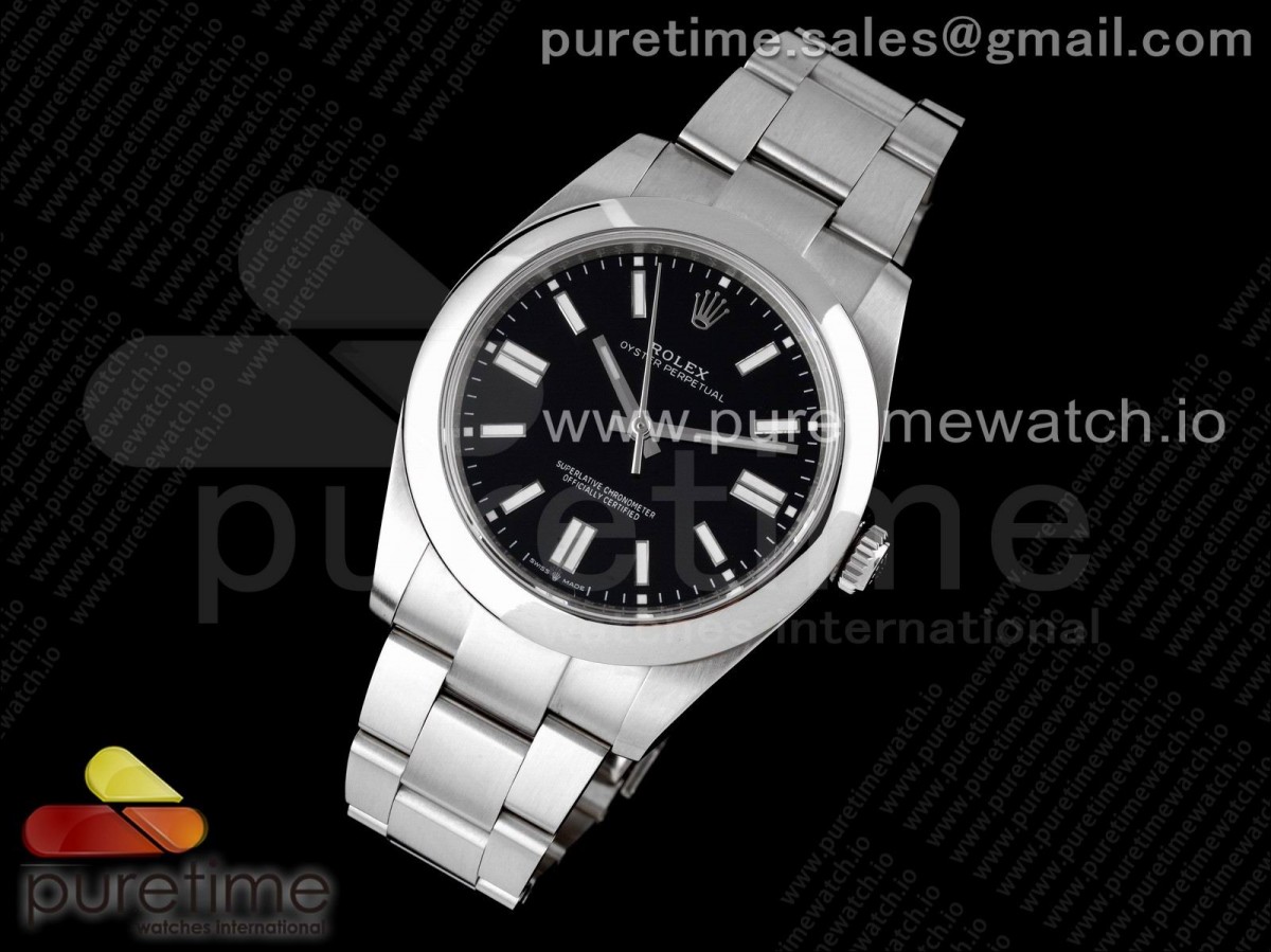 EW공장 롤렉스 오이스터퍼페츄얼 41미리 블랙다이얼 Oyster Perpetual 41mm 124300 EWF Best Edition Black Dial on SS Bracelet A3230