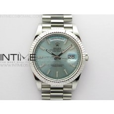 BP공장 롤렉스 데이데이트 40미리 아이스블루다이얼 2836 Day-Date 40mm 228239 BP New Dial Version 904 SS Ice Blue Stick Markers Dial on SS President Bracelet A2836