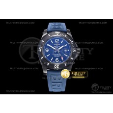 TF공장 브라이틀링 슈퍼오션 DLC 블루다이얼 러버 Superocean 44mm DLC/RU Blue TF Asia 2824